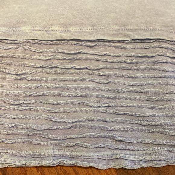 Jess & Jane Artsy Lagenlook Pale Blue Cotton 3/4 Sleeve Tunic Top Size M - Picture 11 of 12